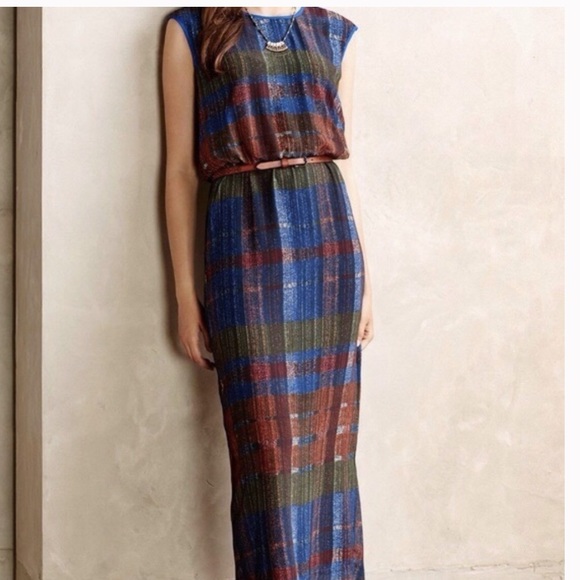 HD in Paris Andaz plaid maxi dress 8 - Picture 1 of 7
